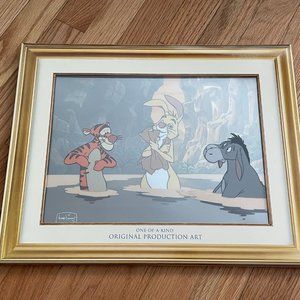 Disney Animation Production Cel Tigger Eeyore Rabbit from Pooh's Grand Adventure